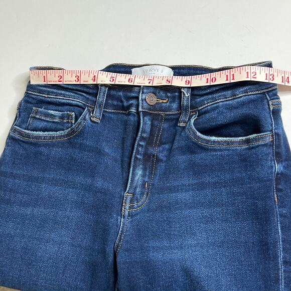 Vervet Issue Free Mid Rise Straight Jeans Dark Wash Stretch Denim Size 29 - Picture 5 of 11